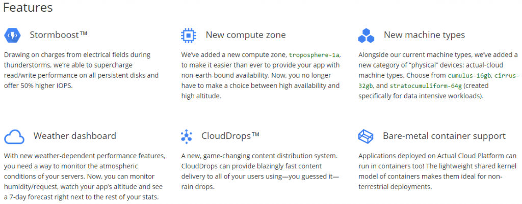 google-actual-cloud-feature