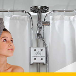 Clever Shower Halterung für Duschvorhänge