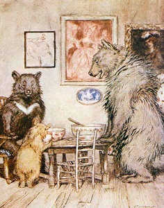 The Three Bears - Illustrated by Arthur Rackham (Public Domain)