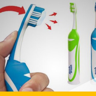 Push Brush Zahnbürste mit integrierter Zahnpasta