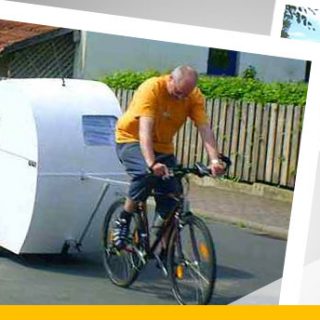 Jörg Skowroneks Fahrrad-Wohnwagen