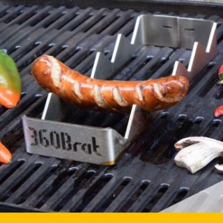 360Brat Bräter Grillaufsatz für Rostbratwurst