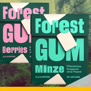 Forest Gum Pflanzliches Kaugummi ohne Kunststoff