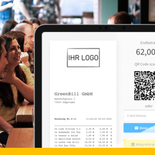 Green Bill Digitaler Kassenbon für Gastronomie und Einzelhandel