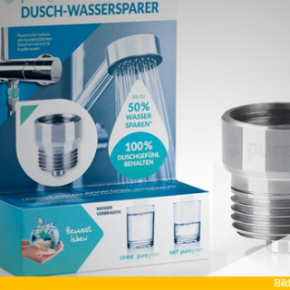 bluegreen Wassersparer für die Dusche