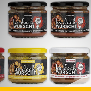 Iss doch wurscht Original Duisburger Currywurst Snack im Glas